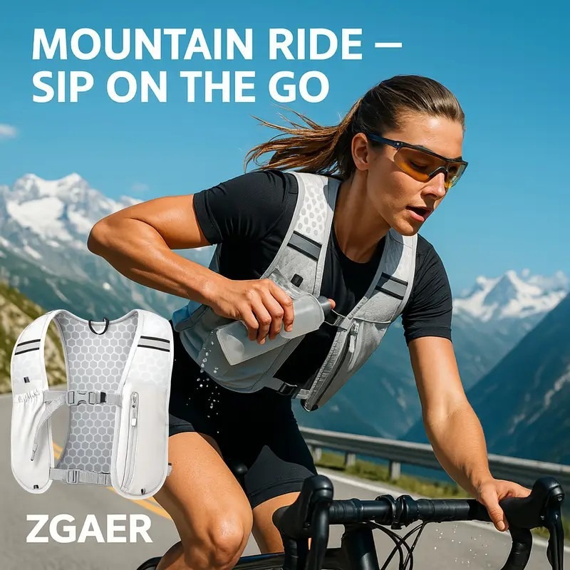 Running Gear Marathon - Nuovo Gilet Idratazione Ultraleggero per Corsa,