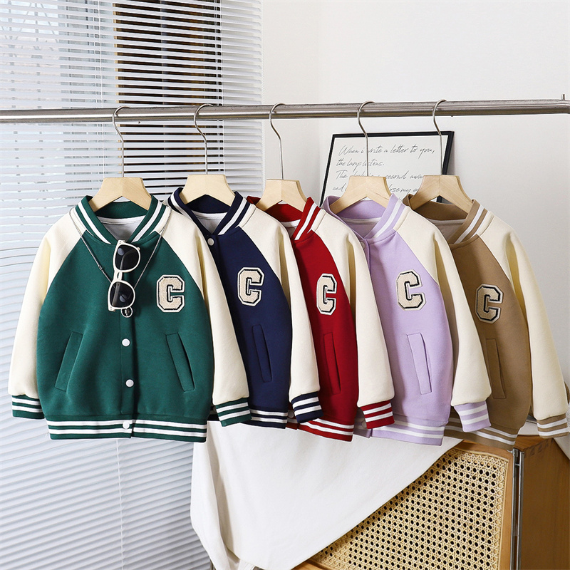 Running Gear Kids - Giacca da baseball per bambini Cappotto