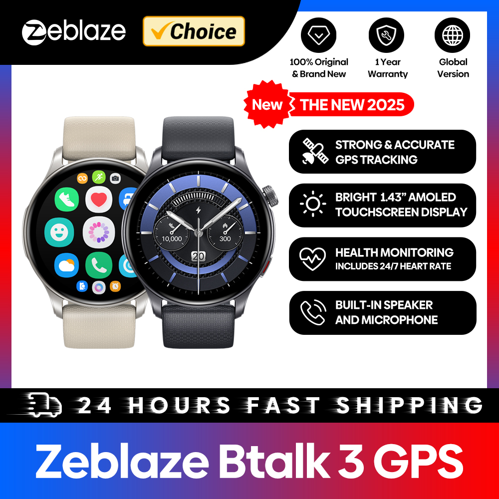 Gps Running Watch - Nuovo Zeblaze Btalk 3 GPS Smartwatch