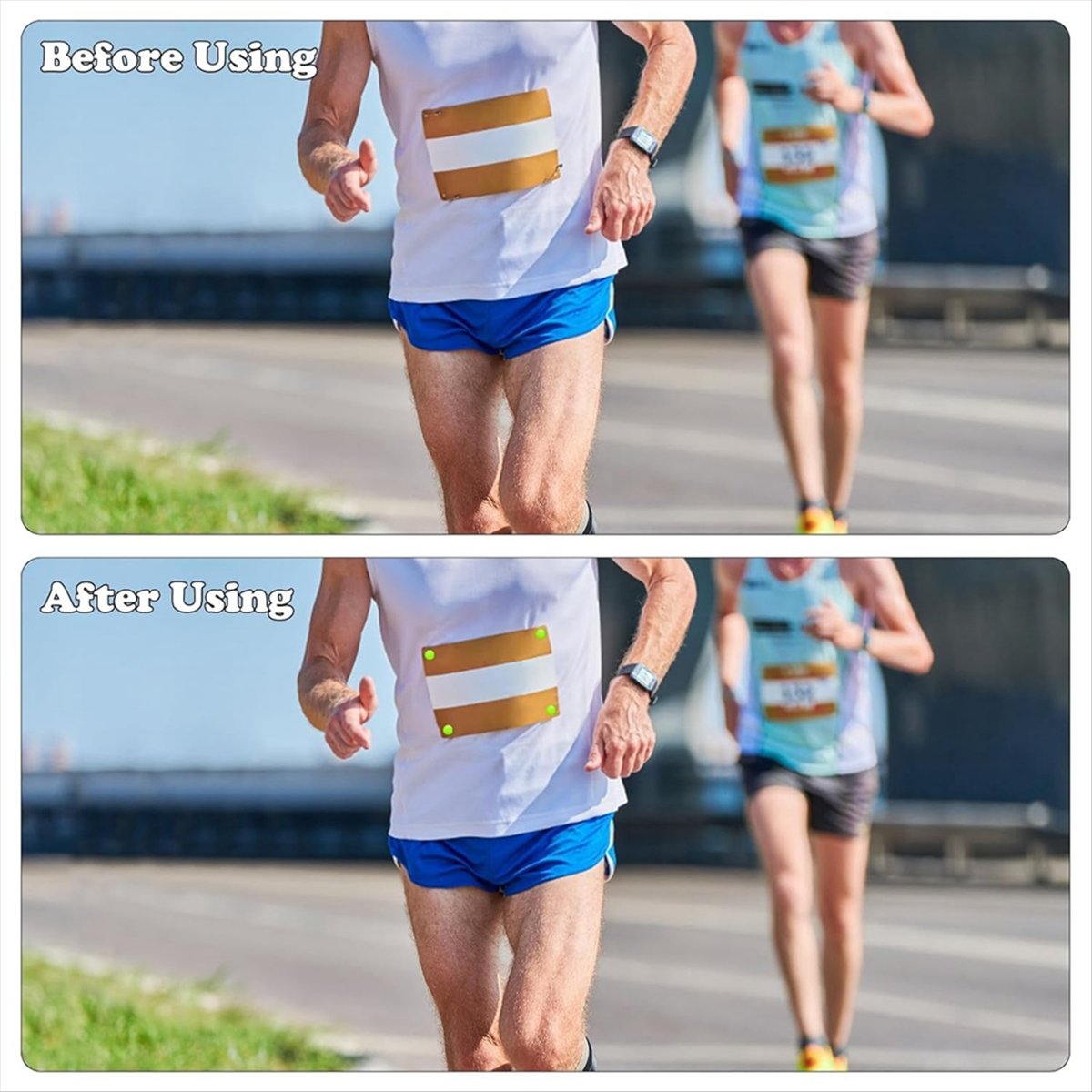 Running Gear Marathon - ABJX 12 Pezzi Clip per Pettorale
