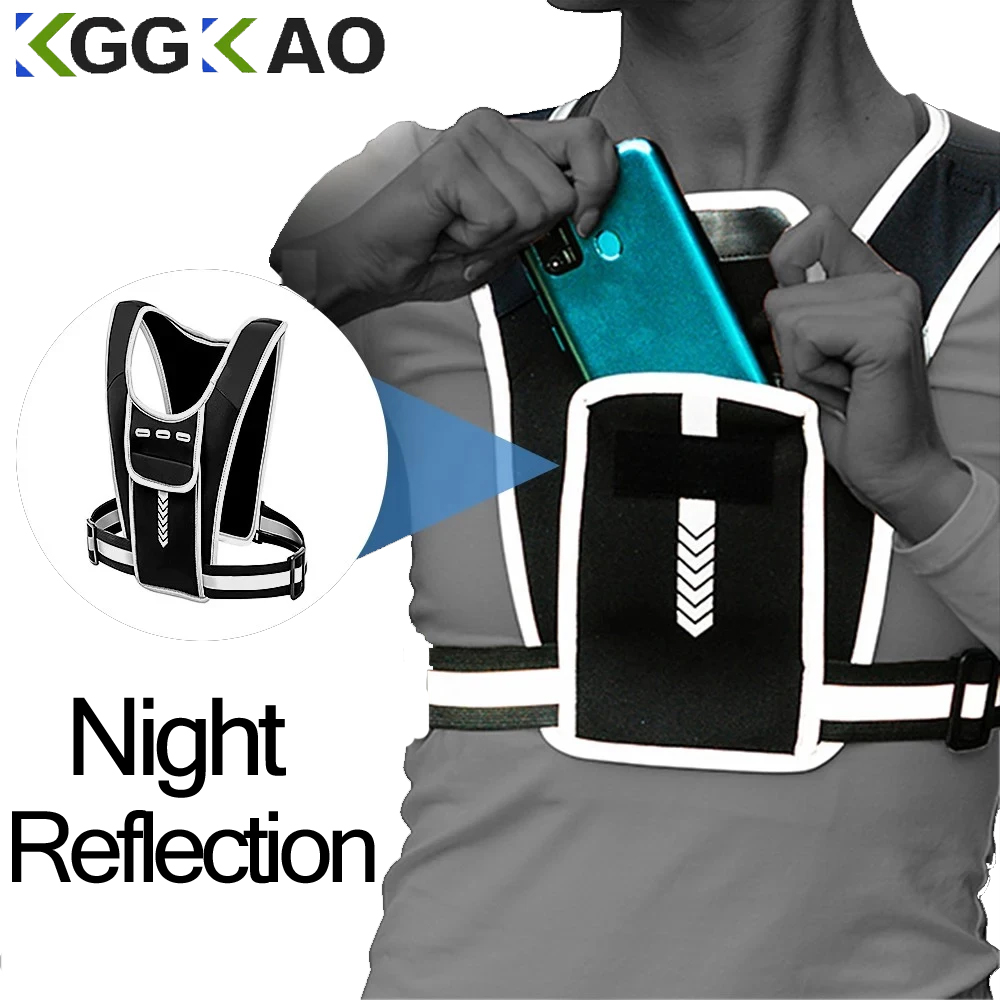 Running Gear Essential - Gilet da corsa porta telefono per