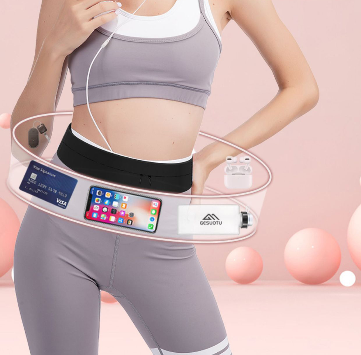 Marsupio da corsa con bottigli - Running Gear Belt recensione e prezzo