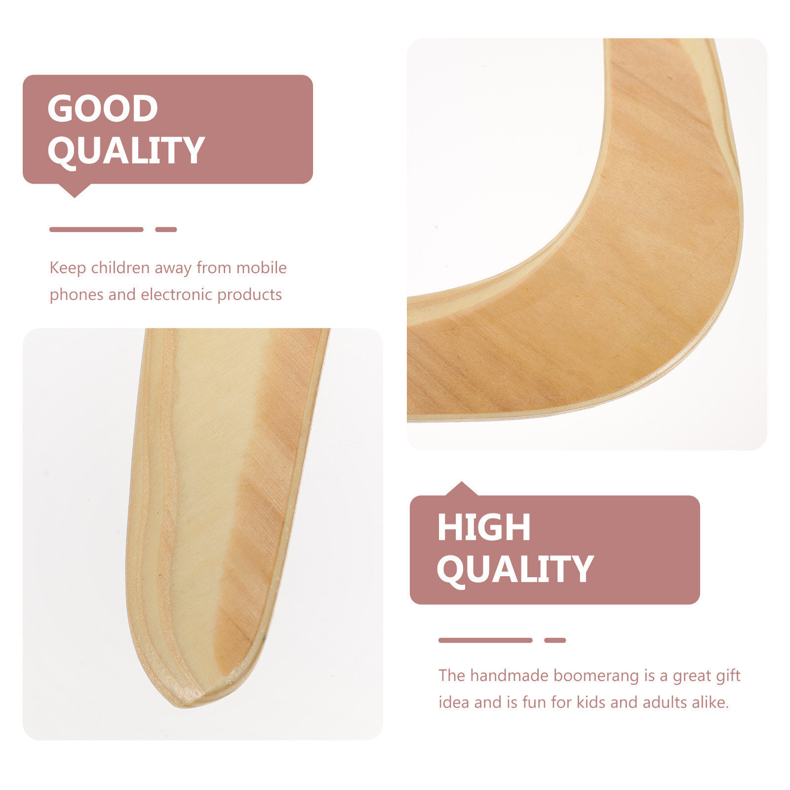 1 Pezzo Boomerang in Legno, At - Running Gear Kids recensione e prezzo